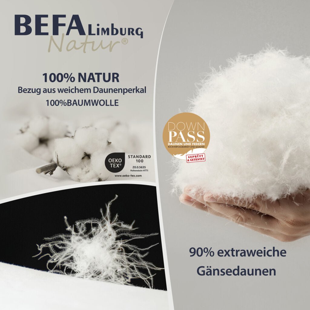 Gänsedaunendecke – 90% Gänsedaune, Sommerdecke - Anonia