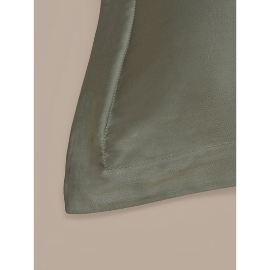 Kissenbezug aus 100 % Öko-Bambus, olivgrün - Anonia