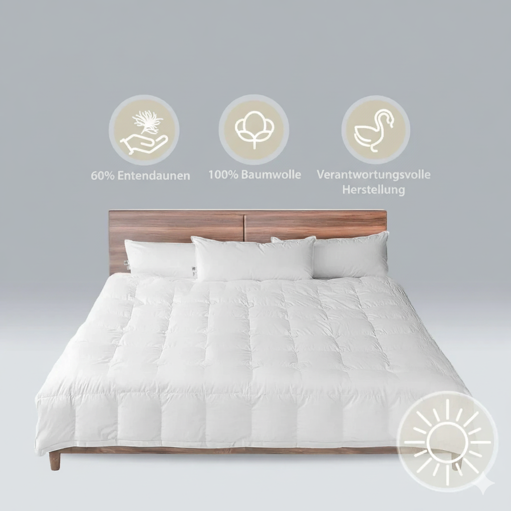 Daunendecke – 60% Daune, Sommerdecke - Anonia